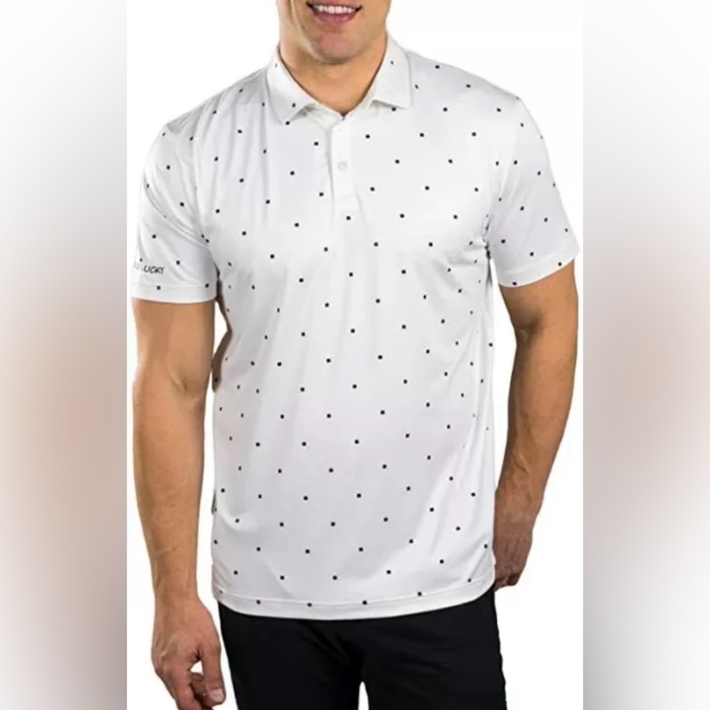 Black Clover Cloverfield All Over Clover Print Polo